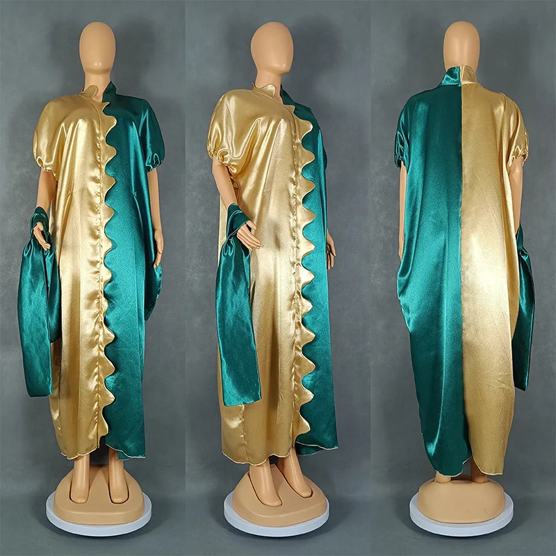 Vestidos africanos para mujer, ropa tradicional africana de talla grande, vestido Maxi de retazos de estilo étnico, bata Abayas musulmana de Dubái para fiesta