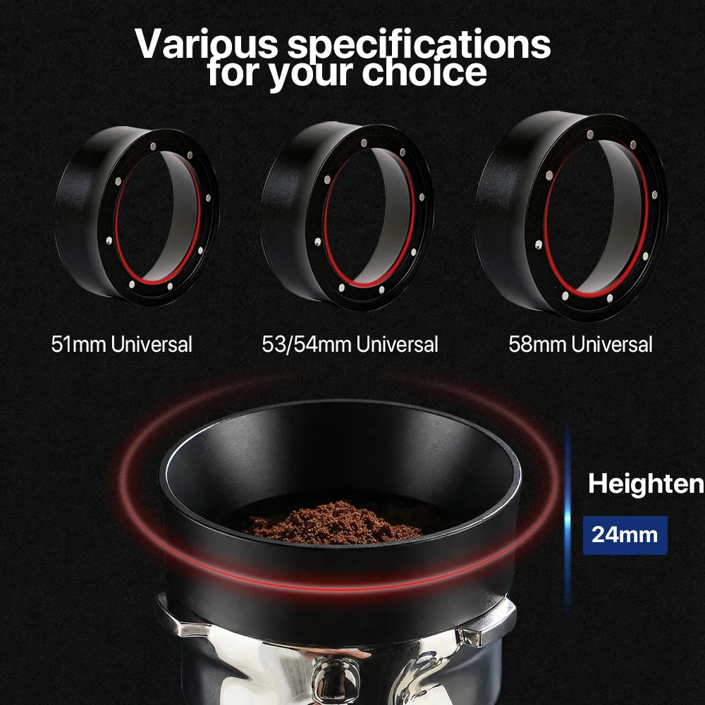 51/54/58mm Espresso Dosing Funnel Magnetic Coffee Dosing Ring Portafilter Funnel Portafilter Dosing Ring Barista Tools
