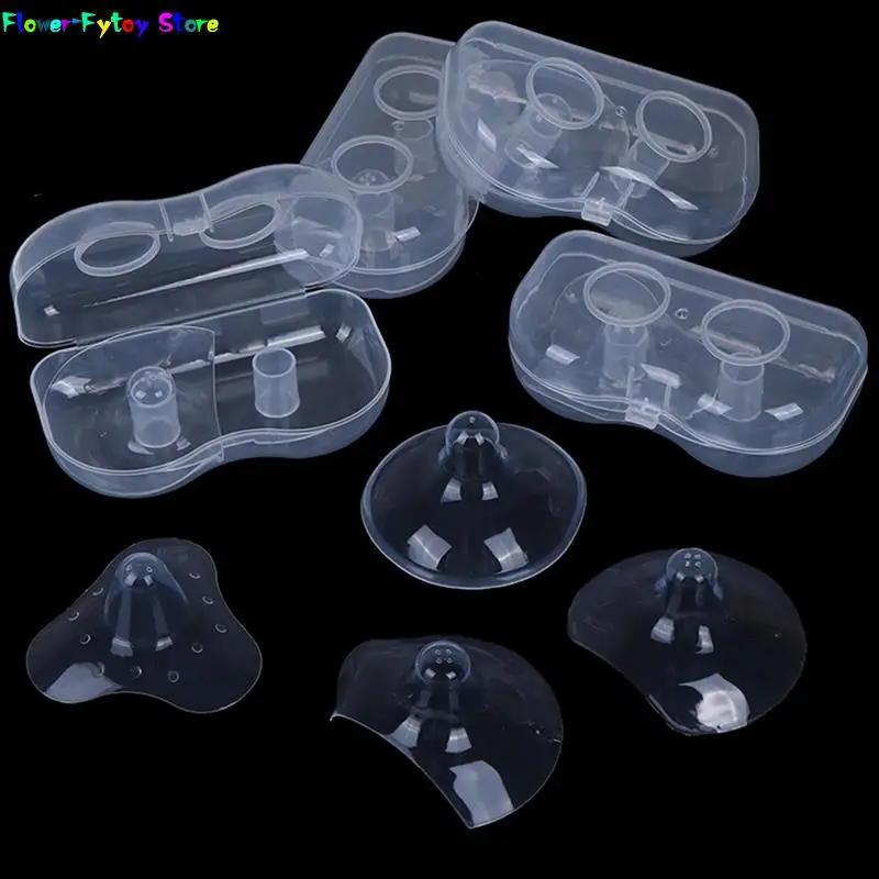 2pcs Silicone Nipple Protectors Feeding Mothers Nipple  Protection Cover Breastfeeding Mother Milk Silicone Nipple