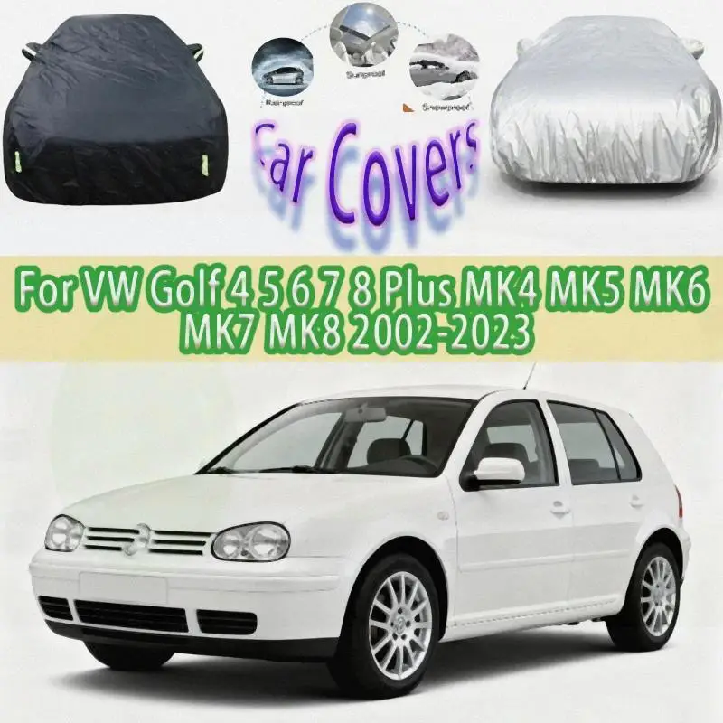 ل VW Golf 4 5 6 7 8 Plus حماية خارجية مقاومة للماء والغبار ظلة ملحقات خارجية أغطية السيارات