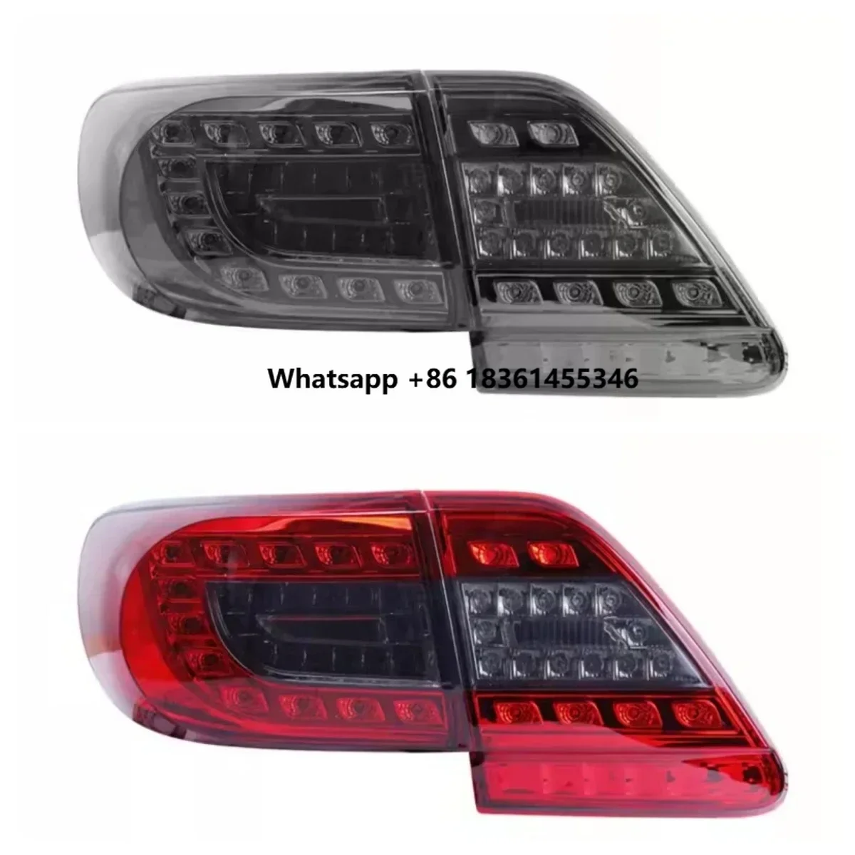 

Taillight Assembly for Corolla 11-13 Convert LED Rear Brake Lamp Turn Signal Backup Light Car Accessories
