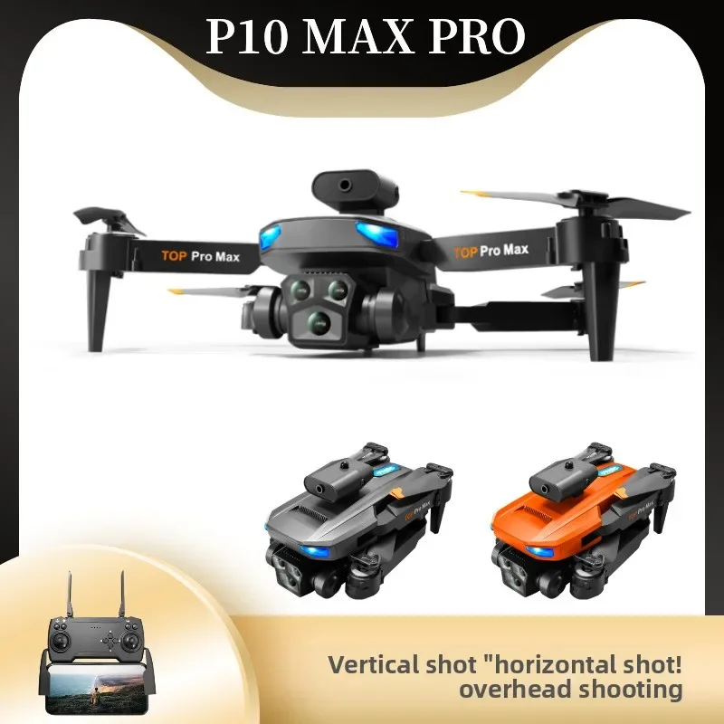 طائرة بدون طيار P10 Pro MAX مزودة بكاميرا عالية الوضوح وواي فاي FPV عالية الوضوح مزدوجة قابلة للطي مع طائرة رباعية أجهزة الاستقبال عن بعد #2