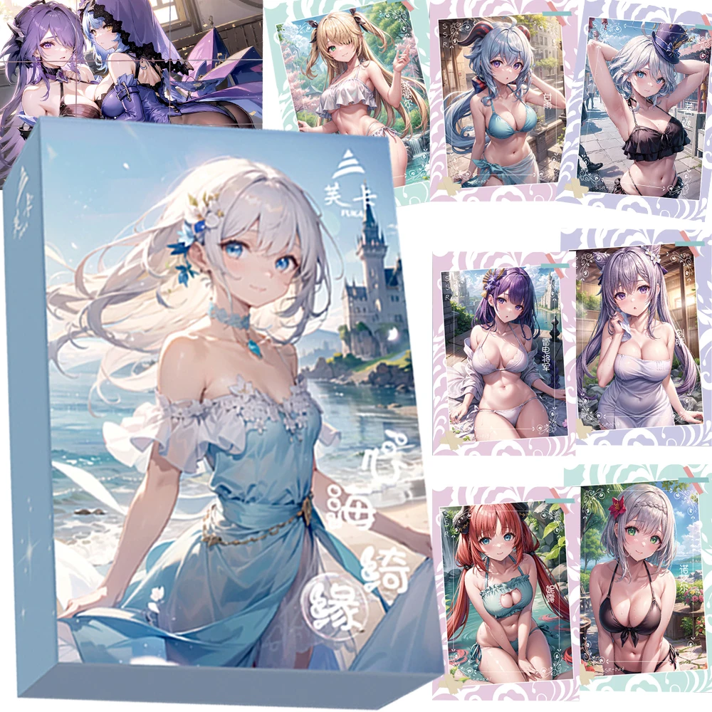 

Heart Sea Romantic Fate Goddess Story Cards for Children Charming Anime Girl SP UR SSR Limited Rare Game Cards Table Toys Gifts