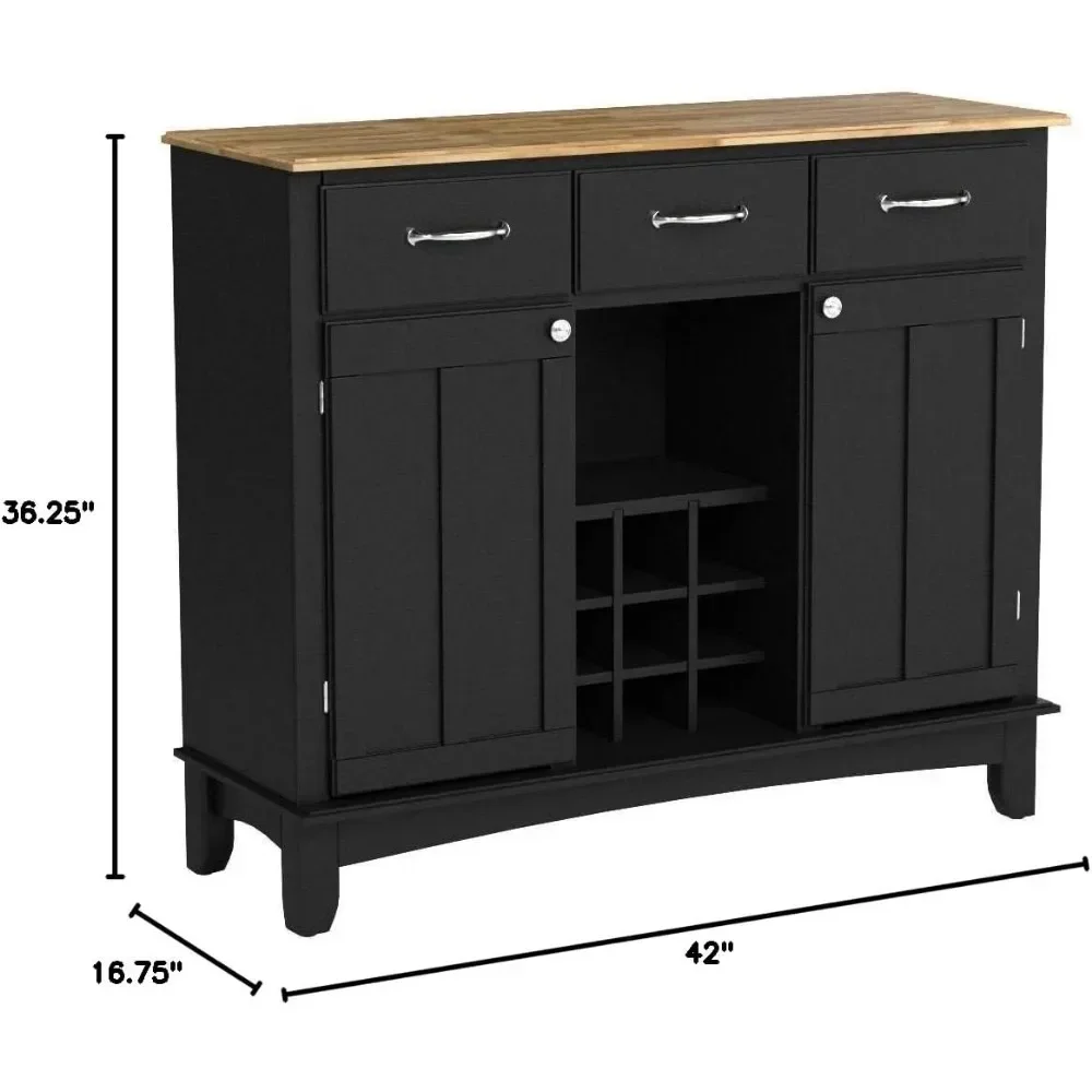 Aparadores de servidor, buffets, credenzas, negro