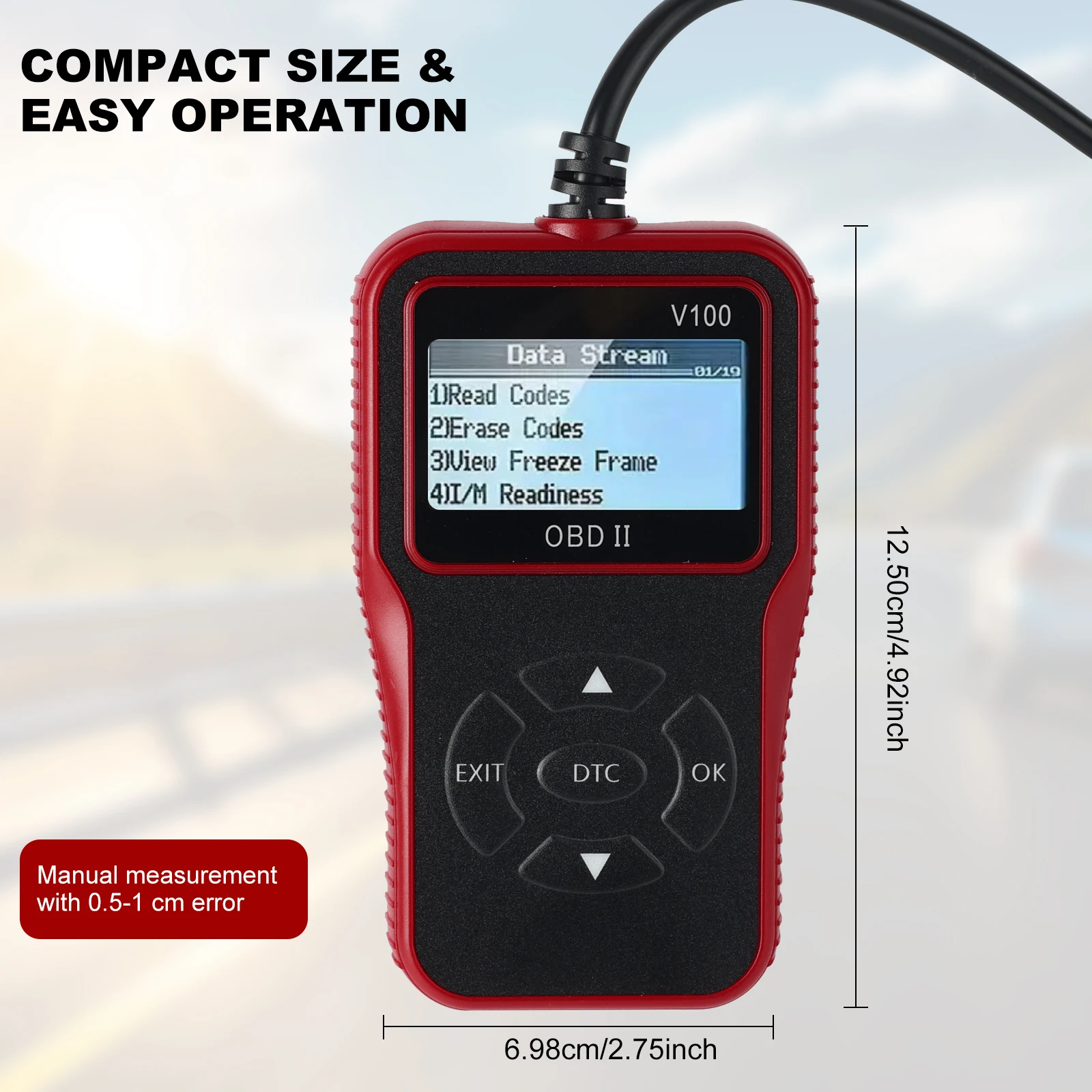 V100 2026 OBD2 Diagnostic Scanner Auto Car Code Reader And Scanner Vehicles' Health Inspection Tool