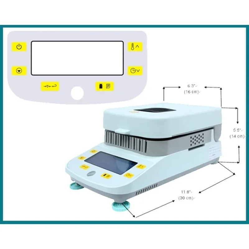 100g Heating Type Moisture Testing Balance 0.01g/0.001g Readability Material Water Content Detector