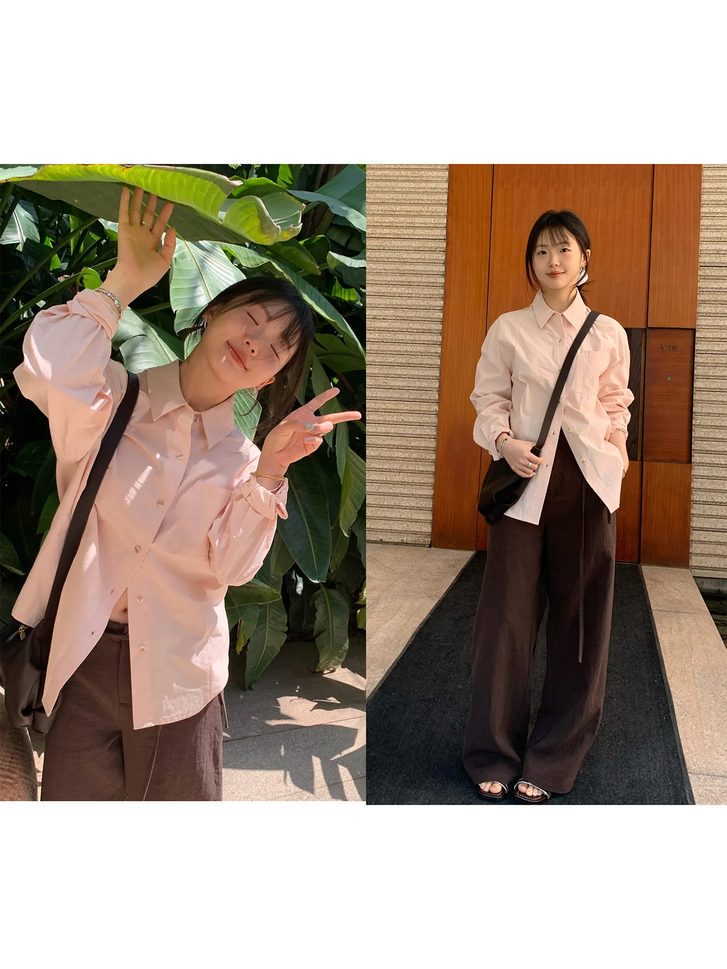 

Loose Long Sleeve Pure Color Shirt Commute Versatile Loose Personality Long Sleeve Women's Shirt French Style Cotton Shirt