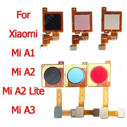 Fingerprint Sensor Flex Cable For Xiaomi Mi A3 CC9e A1 5X A2 Lite 6X Finger Print Scanner Home Button Return Key Spare Parts