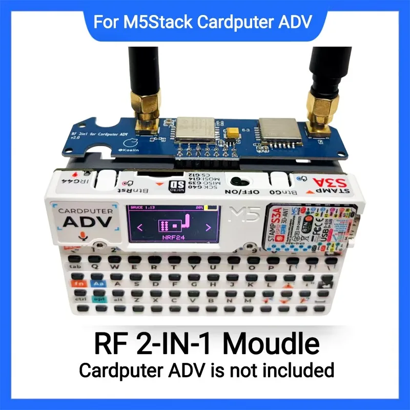 Модуль M5Stack Cardputer ADV RF 2-в-1 V2.0, беспроводная плата расширения CC1101 + NRF24, совместимая с прошивкой Bruce.