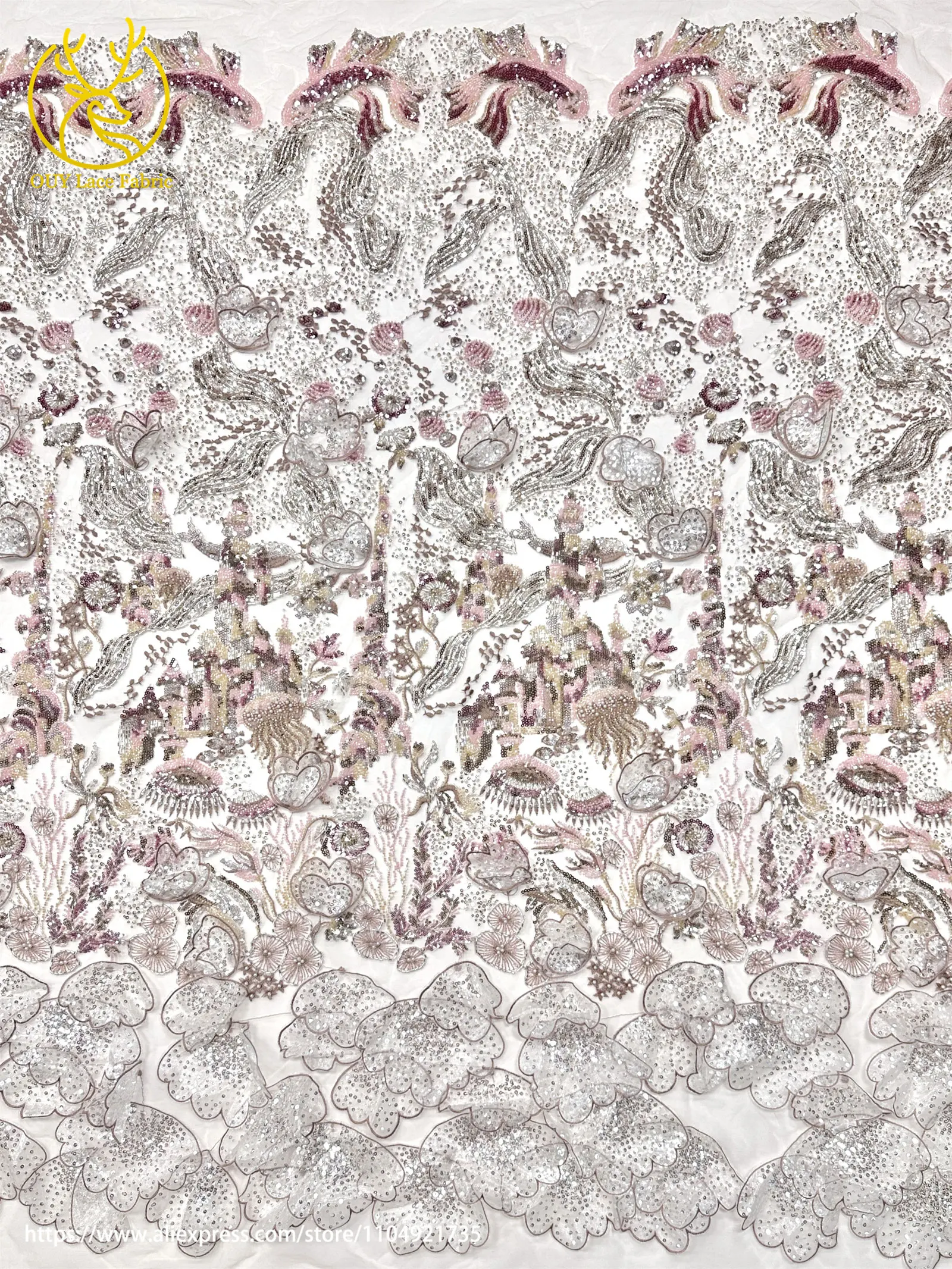 أفريقيا ثلاثية الأبعاد فراشة تول أقمشة الدانتيل 2025 أحدث فرنسا نيجيريا مطرز الترتر تول تطريز النسيج لخياطة فستان الزفاف