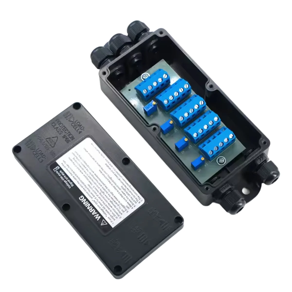 مضخم صوت صندوق توصيل غلاف خلية الحمل 4 في 1 من ABNJ، مع اتصال حماية متعددة: 1-4 أجهزة استشعار، برج وزن الحزام