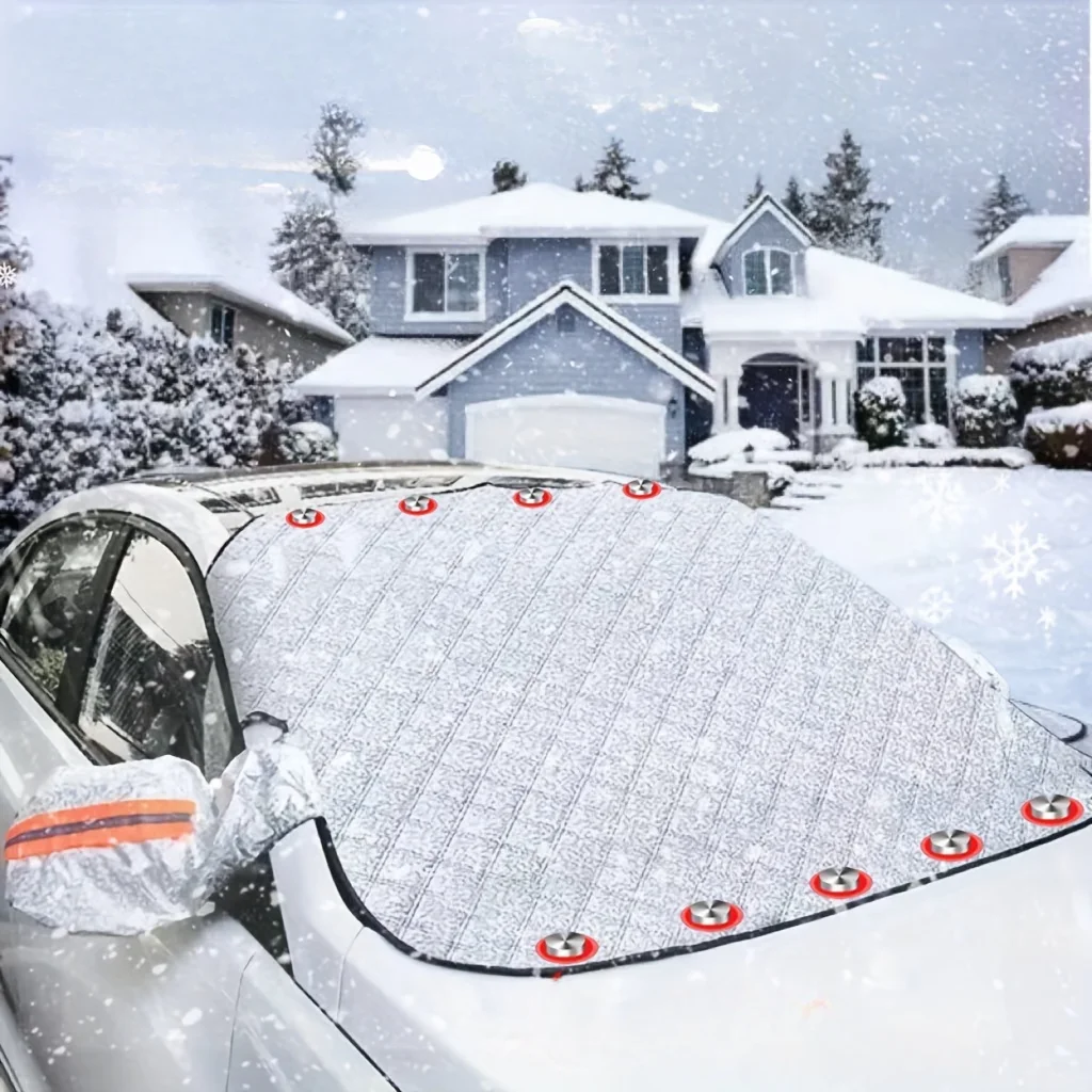 Car clothing car cover four seasons universal rain and frost insulation snow shield front windshield half car clothing sunblock