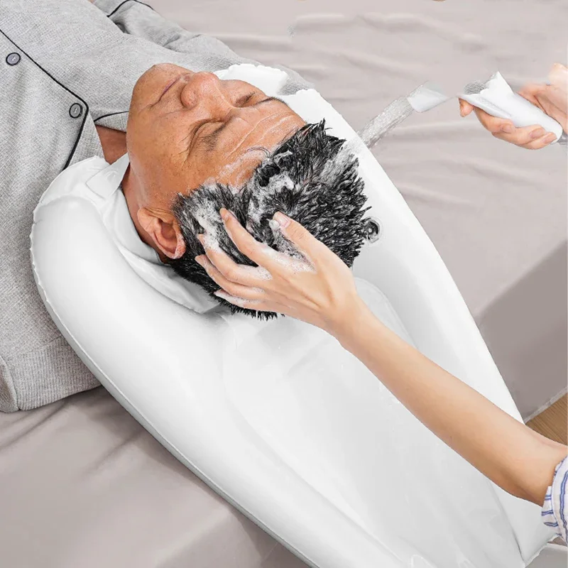 Shampoo Basin Bedridden Patients Flat-laying Barber Chair Home Inflatable Bed Shampoo Tool Shampoo Bowl Salon Furniture