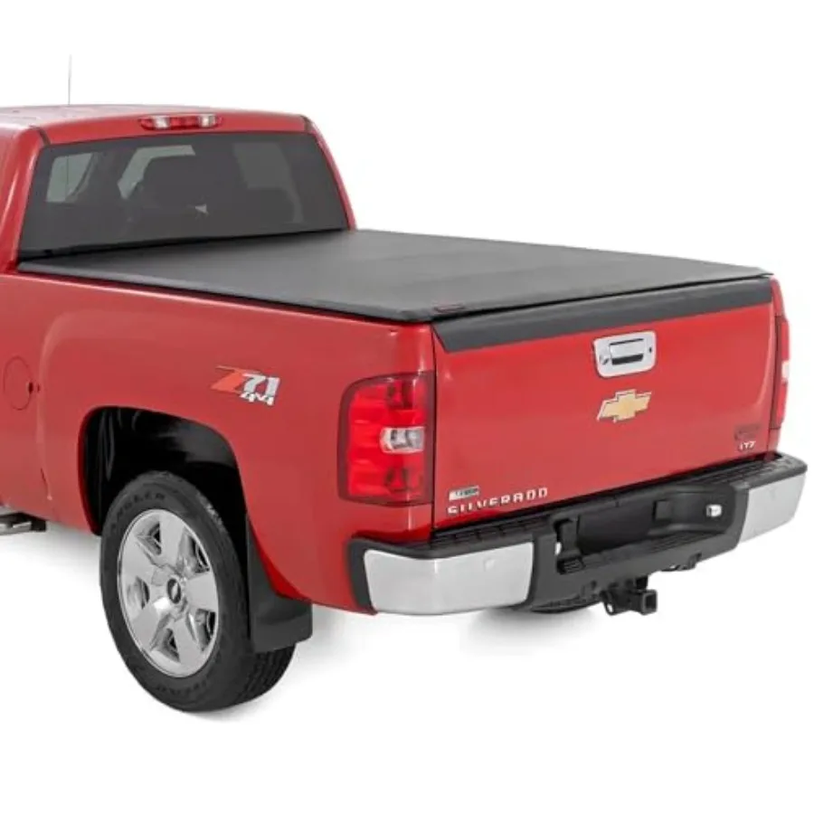 

Soft Roll Up Truck Bed Tonneau Cover for Chevy Silverado GMC Sierra 1500 2500HD 3500HD 20072014 Fits 6'7 (78.878.9) Bed