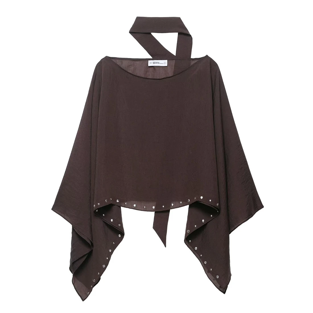 

Summer 2025 Women's Studded Scarf Cape Fashion Poncho Top - Trendy And Stylish Women's Clothing Accessory