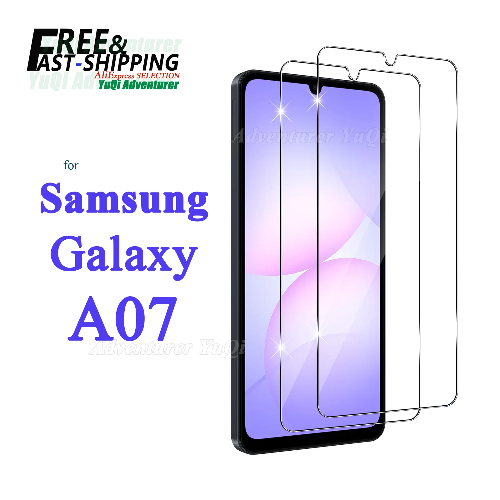 Screen Protector For Samsung Galaxy A07 Tempered Glass HD 9H Transparent Clear Anti Scratch Case Friendly