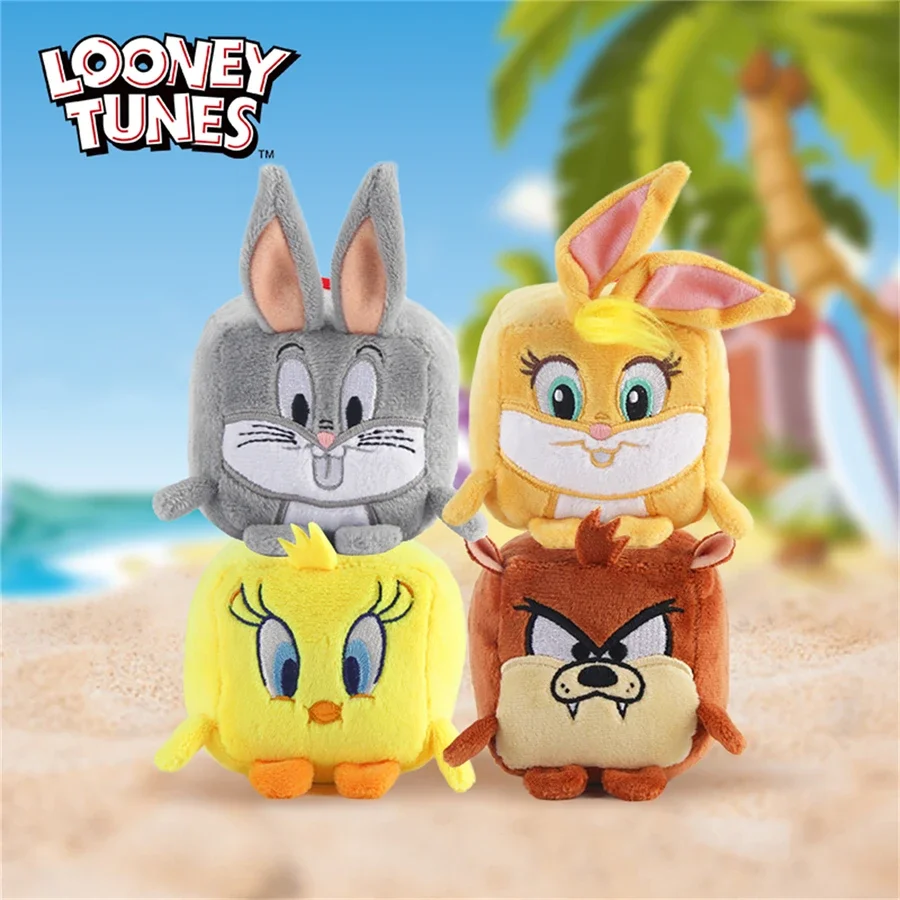 Looney Tunes Bugs Bunny Plush Toy Pendant Tweety Bird Lola Bunny Keychain Key Ring Anime Movie Doll Key Chain Toys Gift