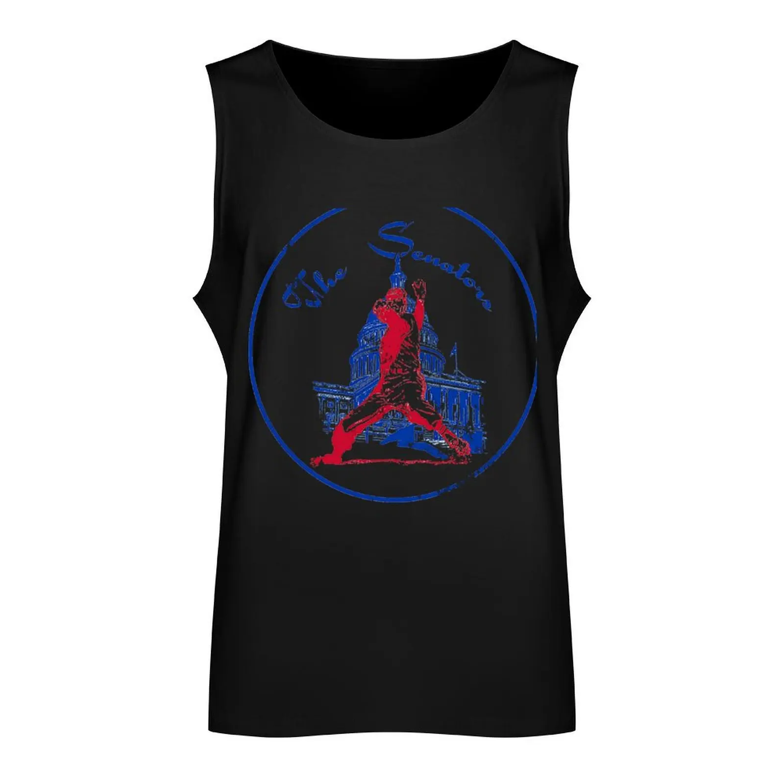 Washington Senators Tank Top Men's gym articles Bodybuilding clothing man t-shirts for men Men's gym clothing