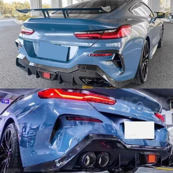 For BMW 8 Series G14 G15 2-Door Carbon Fiber Rear Bumper Diffuser Lip AC Style