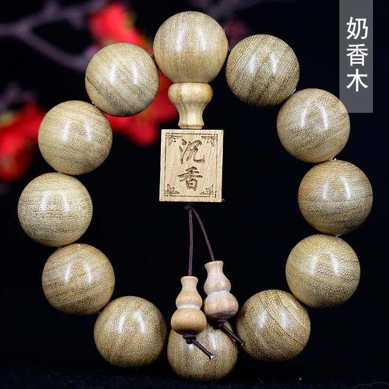 

Papuan wood , Vietnamese milky agarwood Buddhist , sandalwood unisex 2.0 bracelet, 108 prayer beads