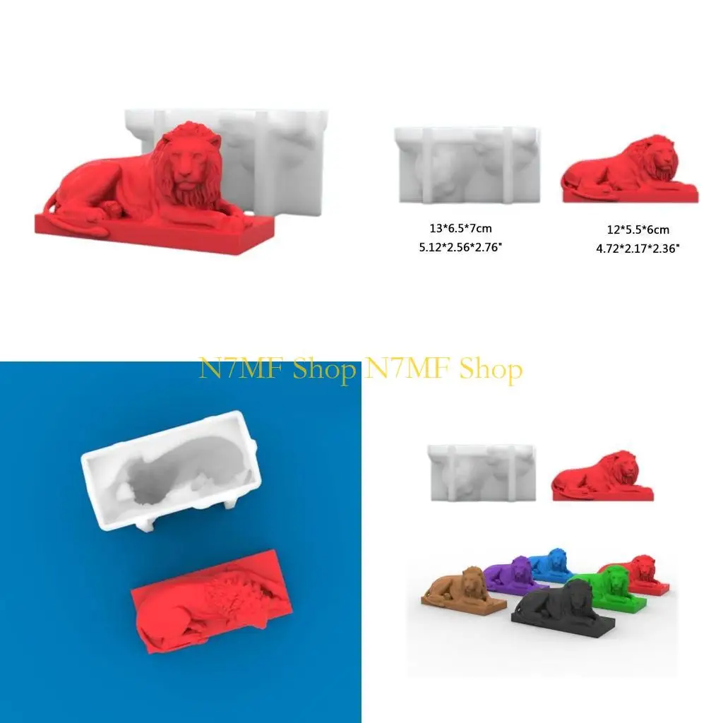 

N7MF Lion Силиконовая форма для мыла, изготовление шоколадной конфет