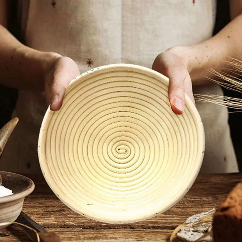 Round Bread Proofing Basket Cloth Liner Round Brotform Liner Natural Rattan Baking Dough Sourdough Banneton Basket Cover