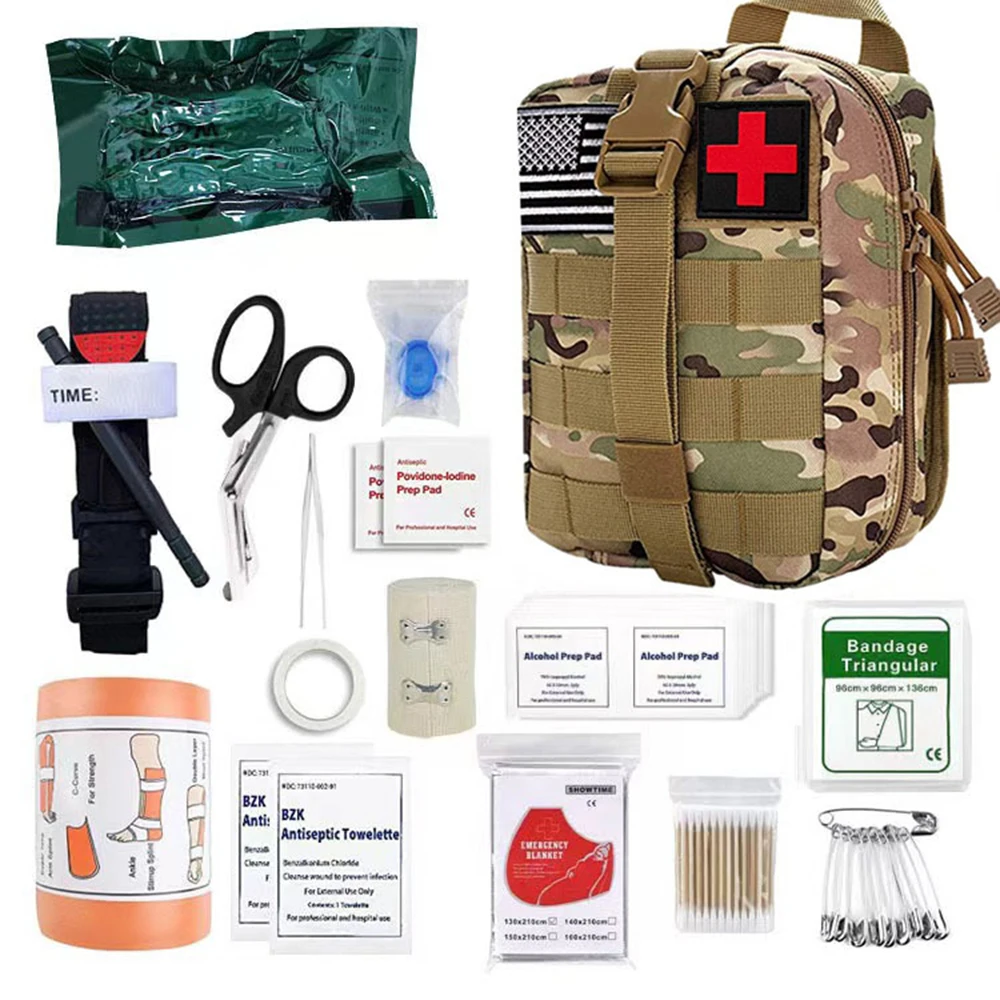 Tactical first aid kit Medical tourniquet turnstile Survival Kit Military Outdoor Gear Emergency for Camping Hiking Rescue Gear