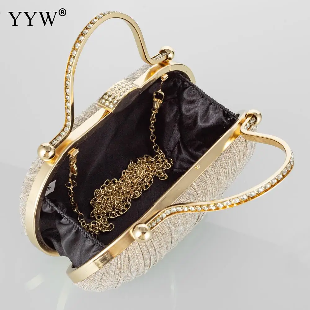 Luxury Women's Evening Clutch Shiny Wedding Clutch Handbag 2023 Women Party Chain Shoulder Bag Female Sequin Wedding Purse Bag