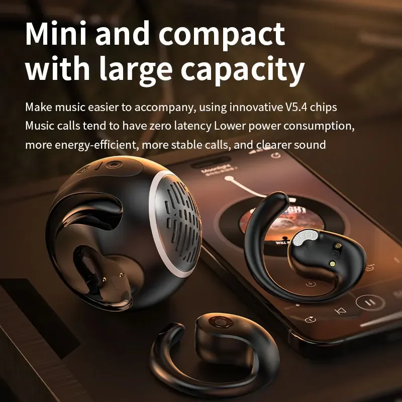 llNuyoah 2 in 1Open Ear Headphones 2024 New, Subwoofer Speaker Sports Ear Buds True Wireless Earbuds Bluetooth 5.3Headsets LX-08