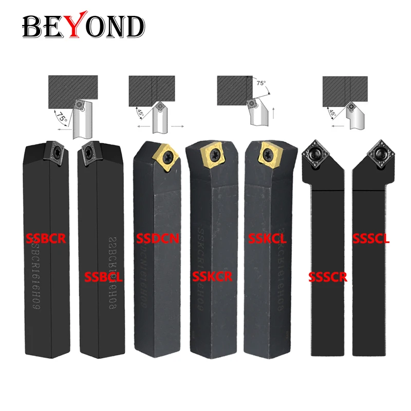 

BEYOND SSKCR SSDCN SSBCR SSSCR Внешний токарный держатель инструмента с ЧПУ SSKCL SSBCL SSSCL Пластины с ЧПУ SCMT SSSCR1212H09 SSDCN1616H09