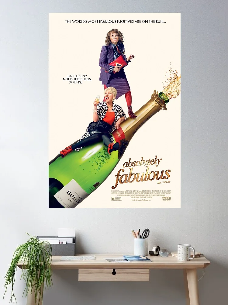 ABSOLUTELY FABULOUS Movie, Art Print Silk Poster Home Wall Decor