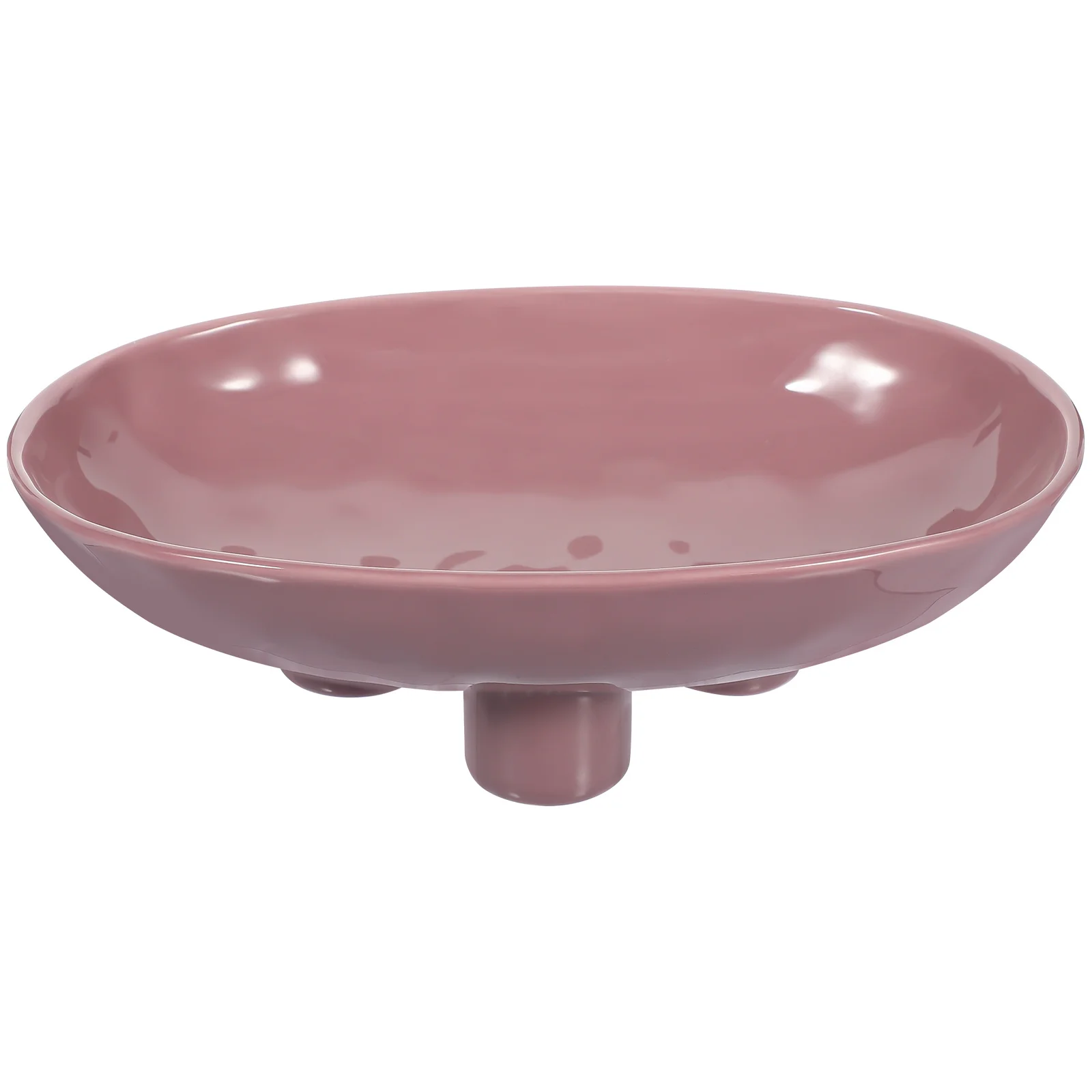 

Ceramic Fruit Tray Desktop Candy Dish Snack Container Exquisite Three-Legged Design for Home Decor Holiday Display