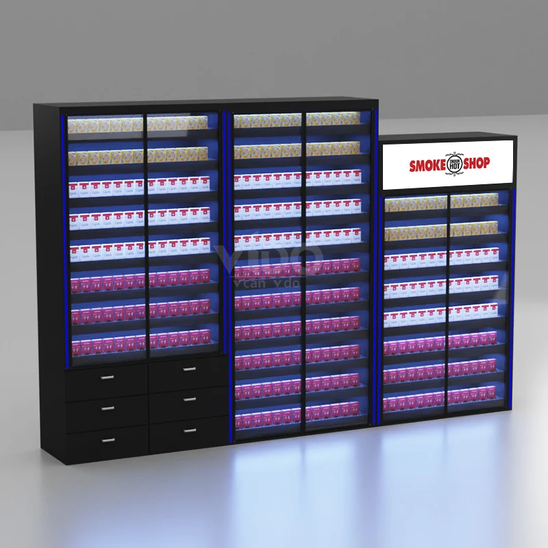 Custom.Supermarket تركيبات المعادن التبغ عرض الرفوف رف انتهازي الرف عرض الربيع تحميل العرض