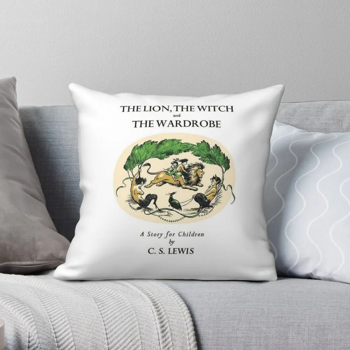 The Lion The Witch And The Wardrobe Square Pillowcase Polyester Linen Velvet Creative Decorative Throw Pillow Case Home Cover