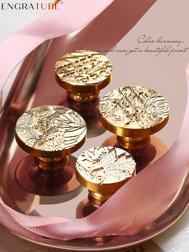 Wedding Greeting Stamp English Phrases Multilayer Wax Seal Stamp Retro Antique Sealing Baby Friend Gifts Scrapbooking Decorative