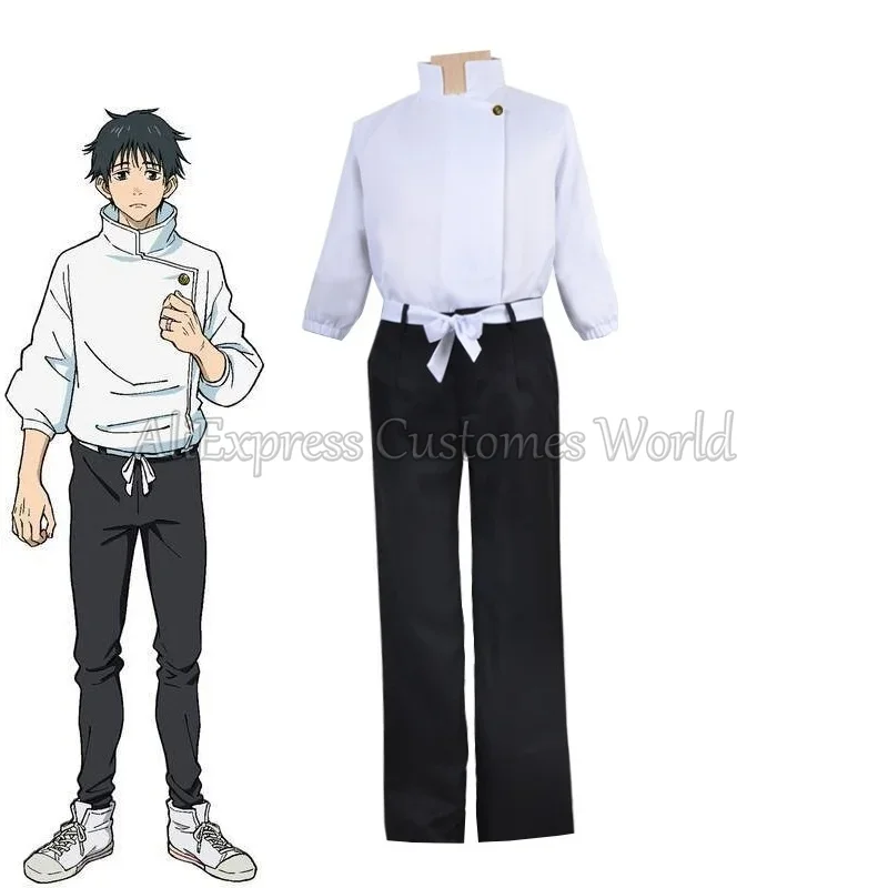 Anime Jujutsu Kaisen Yuta Okkotsu Costume Cosplay Okkotsu Yuta uniformi top pantaloni cintura festa di Halloween per uomo donna