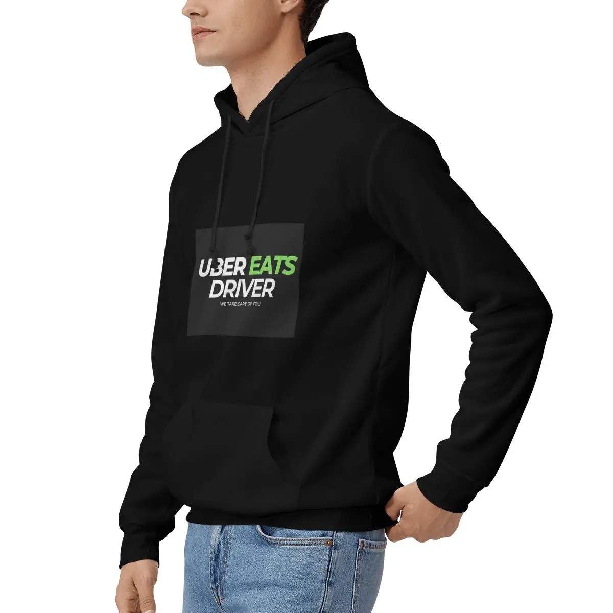 Uber Eats Driver Logo توصيل الطعام سائق هوديس الرجال النساء بلوزة كاجوال البلوز ملابس طويلة الأكمام الخريف الشتاء