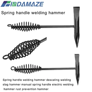 Hoch -Kohlenstoff -Stahlschweißhammer, Federkabel, Schweißhammer, 300 500 g Elektriker Hammer, zwei Spezifikationen 4 Hauptverkaufshammerlötpicker - №2
