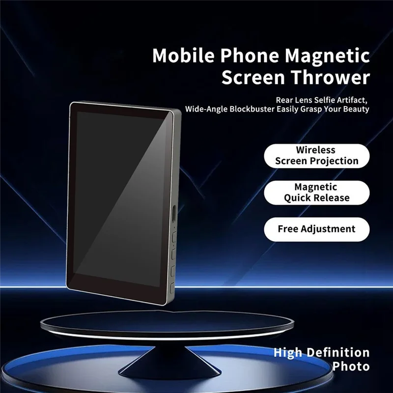 Elegante-vlog streaming ao vivo gravação de vídeo monitor sem fio com montagem magnética para smartphone para iphone android compatível devic