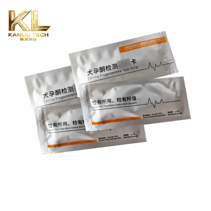 Compatible with Beiteshuang Orange Canine Progesterone Tester, Test Card Consumables, 10pcs with System Card
