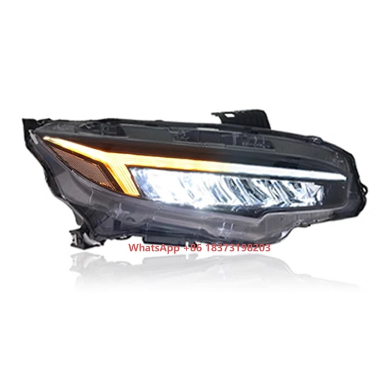 

Suitable for SONAR 16-19 Honda Civic 10th Generation Headlight Assembly Modified with Dragon Wing LED Daytime Running Lights
