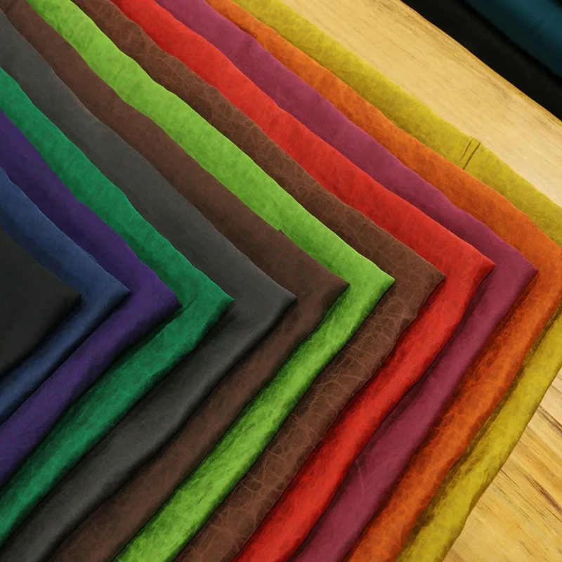 Blue light Purple intangible cultural heritage ancient method  double-sided woven fabric satin large translucent silk