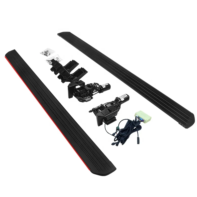 Manufacture Colorful Light Electric Side Step For Audi Q8 RSQ8 Powered Running Boards Threshold Sliding Door Sills