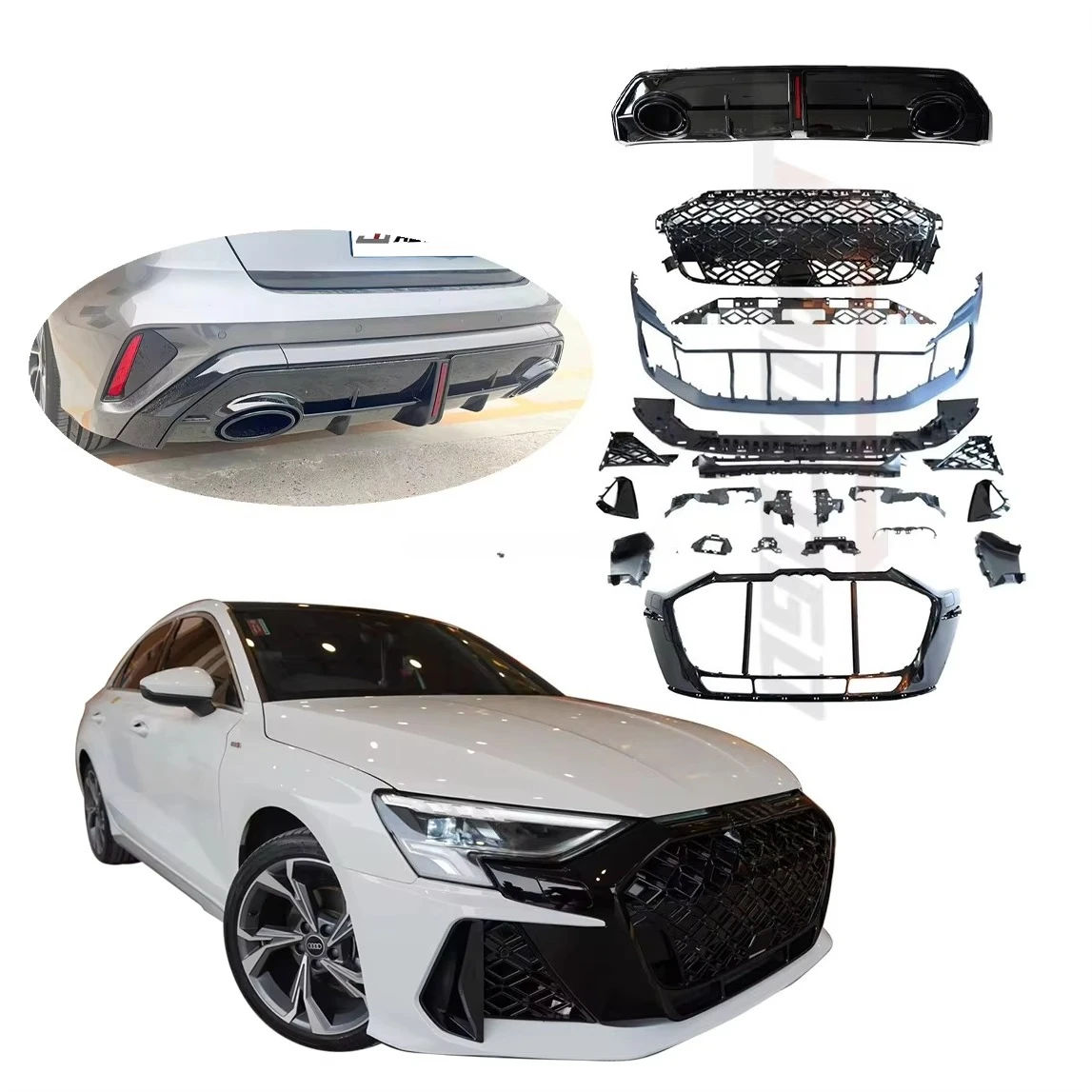 

Комплект для рестайлинга STLF Factory для A3 S3 35 TFSI 40 TDI Sline S3 2021-2024 8Y Sportback Sedan Limousine, обновление до версии RS3 2025 2026
