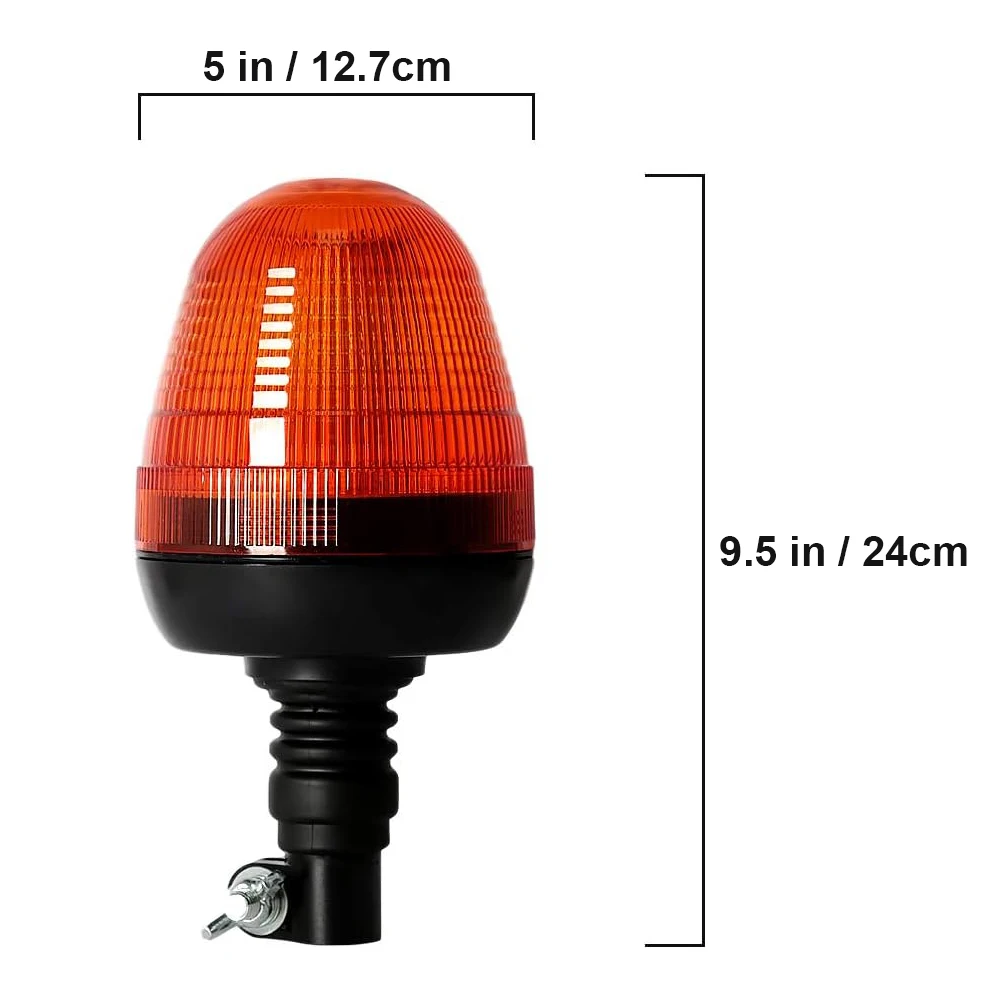 Faro LED giratorio para Tractor, luz estroboscópica de advertencia, intermitente de emergencia, lámpara de señal para camión y coche, 3 modos, 12V,