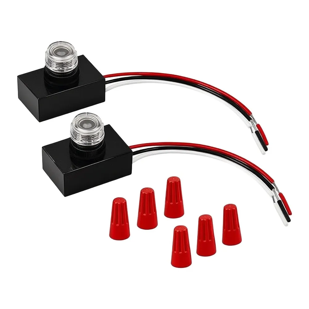 2/4pcs Dusk To Dawn Sensor For Outdoor Lighting 120-277V Photocell Photoelectric Switch For Outdoor Lighting Fixtures