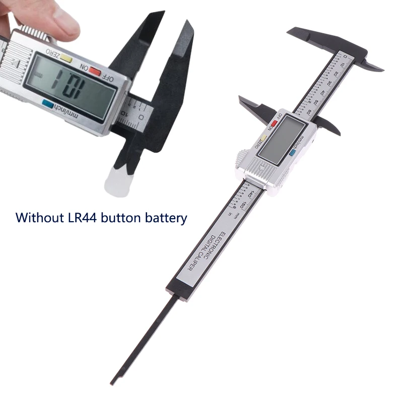 Imagem -05 - Micrômetro Ferramenta de Medição Régua Digital 150 mm Eletrônico Digital Caliper Fibra Carbono Dial Vernier Caliper Calibre