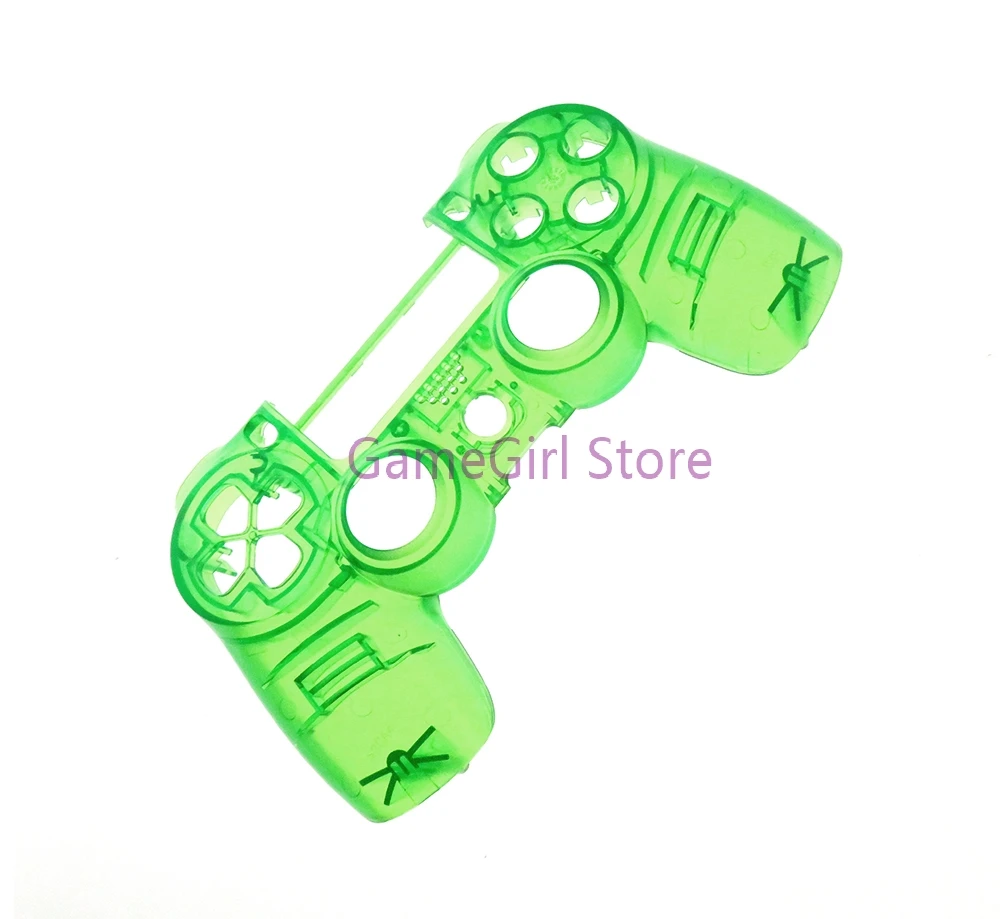 10pcs Clear Transparent Front Top Shell Upper Cover Faceplate Case For Playstation 4 PS4 4.0 JDS-040 Controller