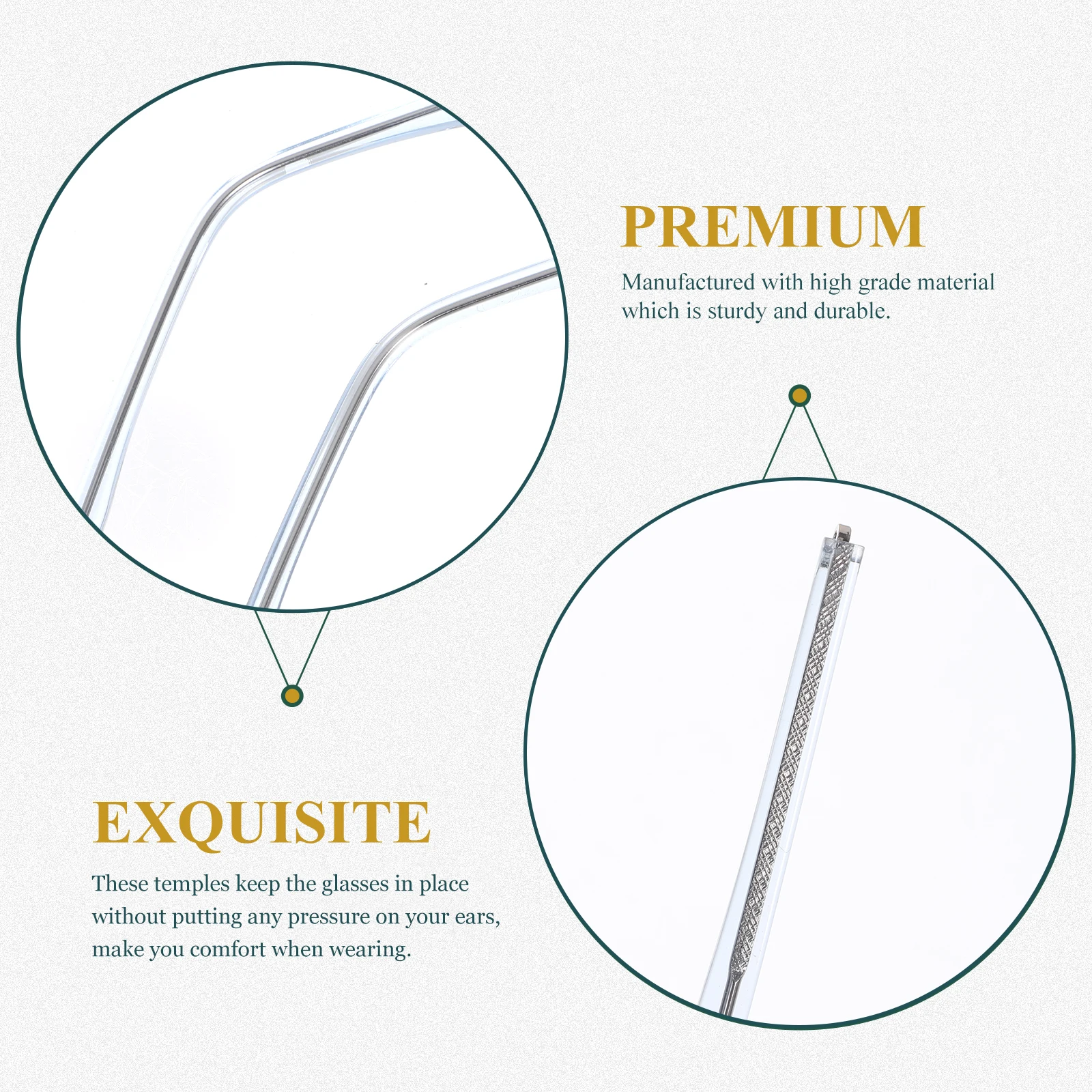 

Glasses Anti-allergic Accessories Replacement Eyeglass Temple Arms Universal Metal Sunglasses Blue Eyeglasses Parts and Women