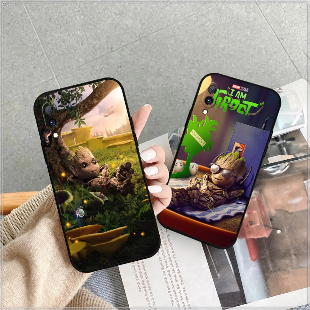 Marvel Cute Baby Yoda Groot Case For VIVO Y97 Y93 Y91 Y91C Y85 Y83 Y81 Y79 Y78 Y77 Y76S Y75 Y72 Y71 Y69 Y67 Y66 Y55S Y55 Cover